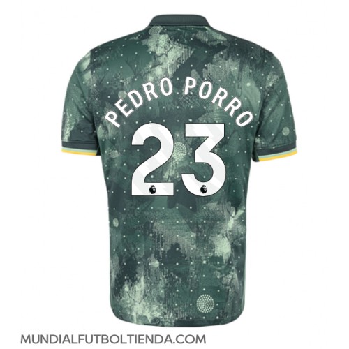 Camiseta Tottenham Hotspur Pedro Porro #23 Tercera Equipación Replica 2024-25 mangas cortas